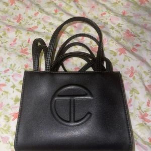 Telfar mini black bag